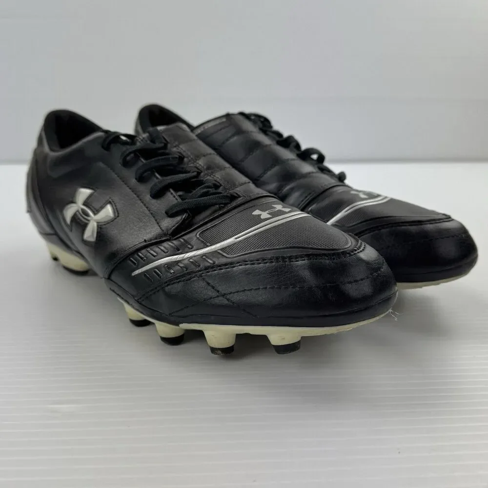 Under Armour Soccer Cleats Mens 12 Black Molded Stud Football